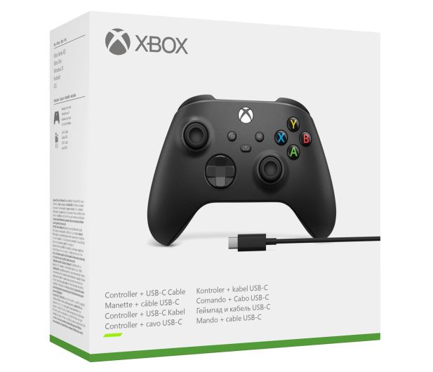 Геймпад Microsoft Xbox Series X | S Wireless Controller Carbon Black + USB Cable (XOA-0010) XOA-0010 фото