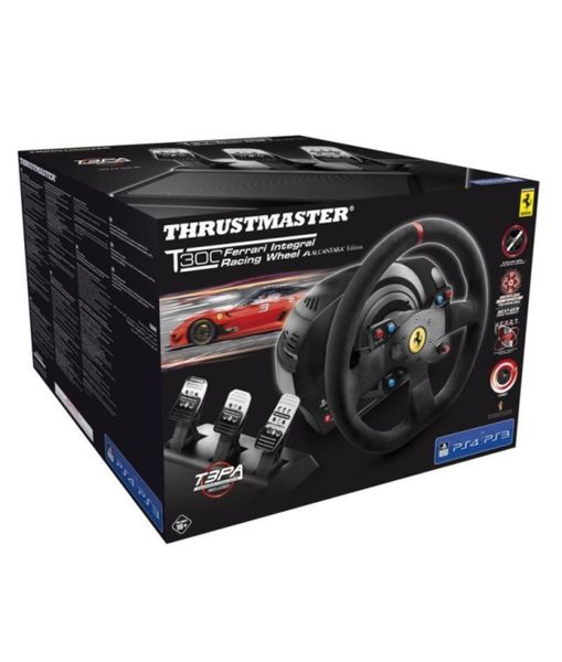 Комплект (кермо, педалі) Thrustmaster T300 Ferrari Integral RW Alcantara edition Black (4160652) 4160652 фото